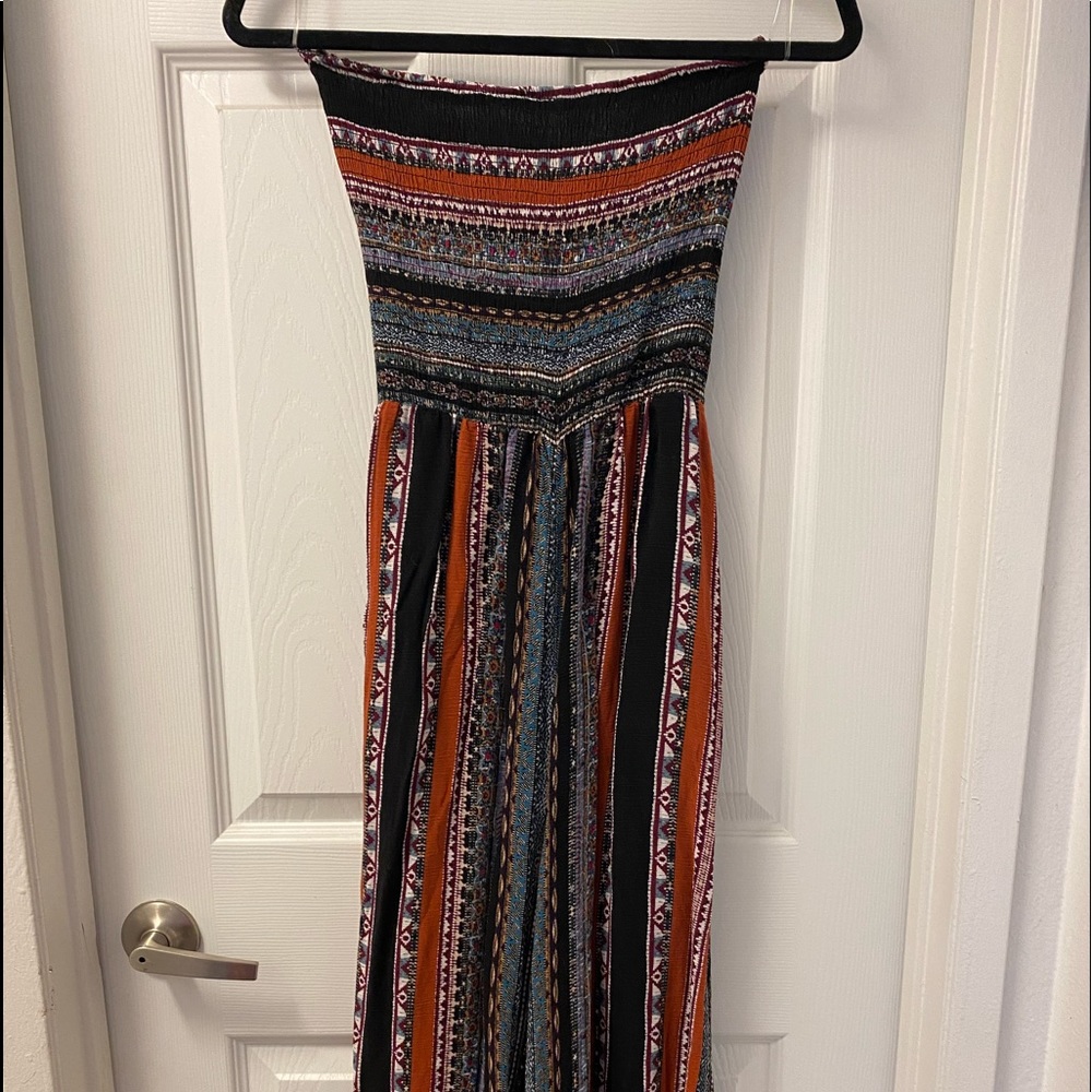 Strapless Mid-Ankle Romper